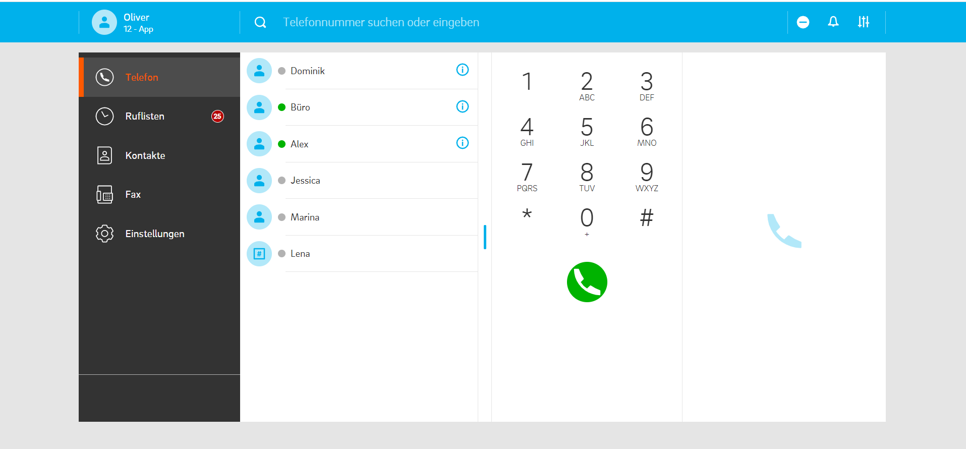 Interface VOIP